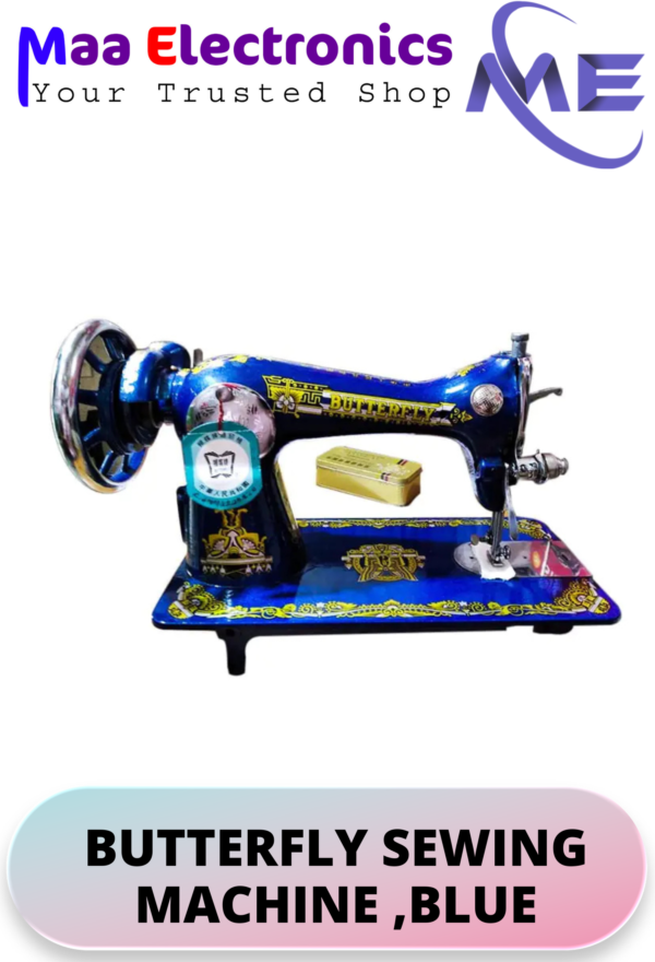 BUTTERFLY SEWING MACHINE ,BLUE, Model : JA2-1 - Image 2