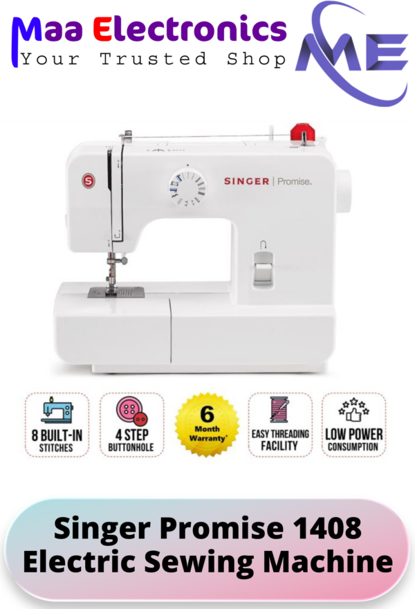 Singer Promise 1408 Electric Sewing Machine - White