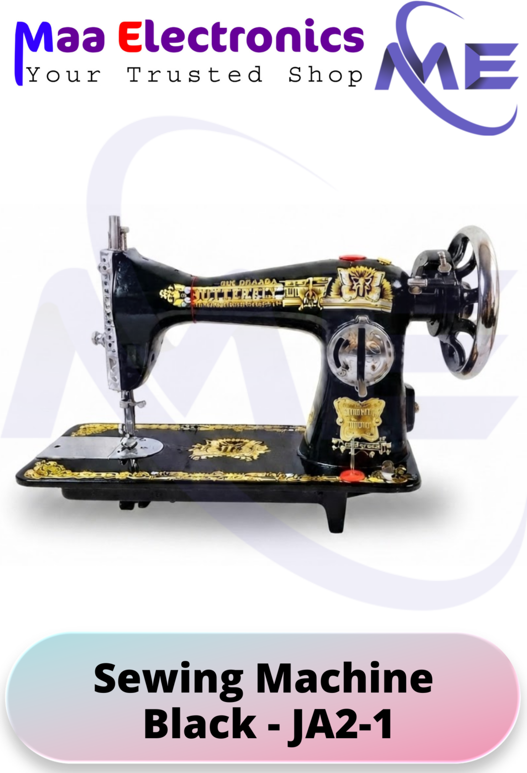 Butterfly Sewing Machine Black JA2 1 2 1